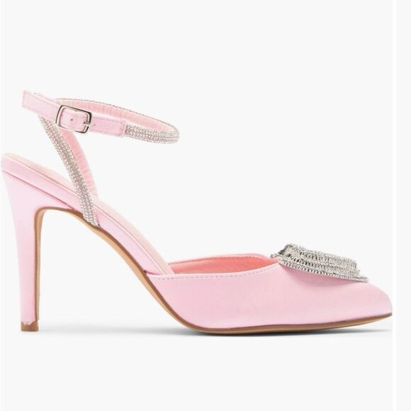 TOP GUY Shoes Freya Pointed Toe Sandal Pink 8.5M - Picture 4 of 6